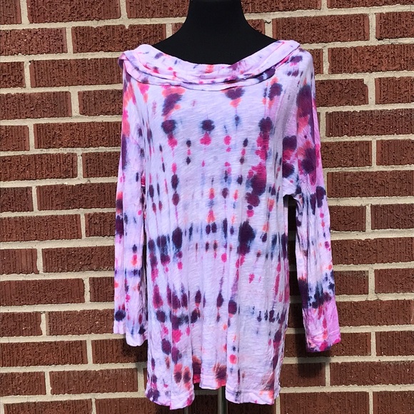Soft Surroundings Tops - Soft Surroundings light weight tie dye hoodie